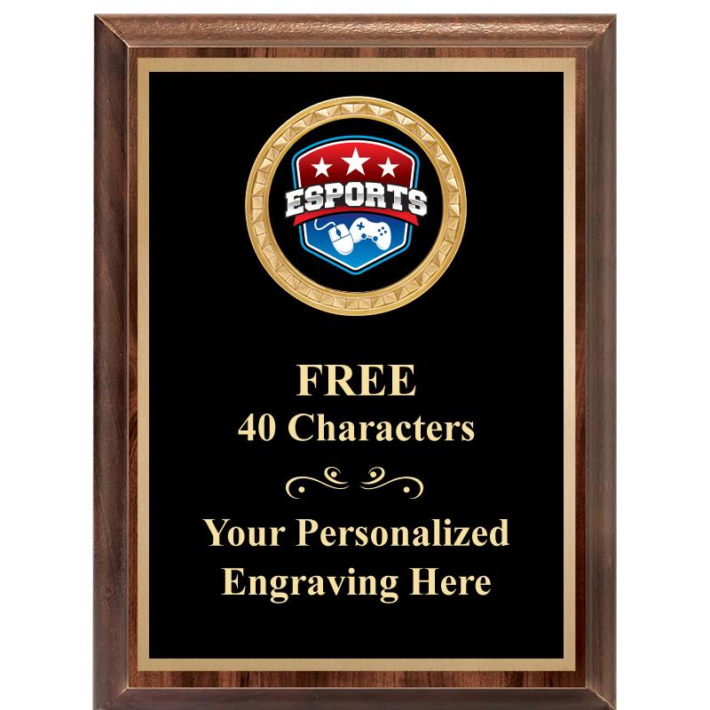 6X8 WOOD EXECUTIVE INSERT PLAQ