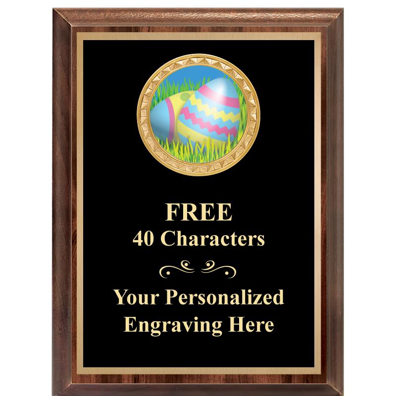 6X8 WOOD EXECUTIVE INSERT PLAQ