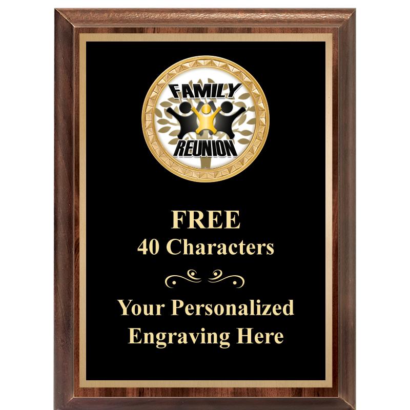 6X8 WOOD EXECUTIVE INSERT PLAQ