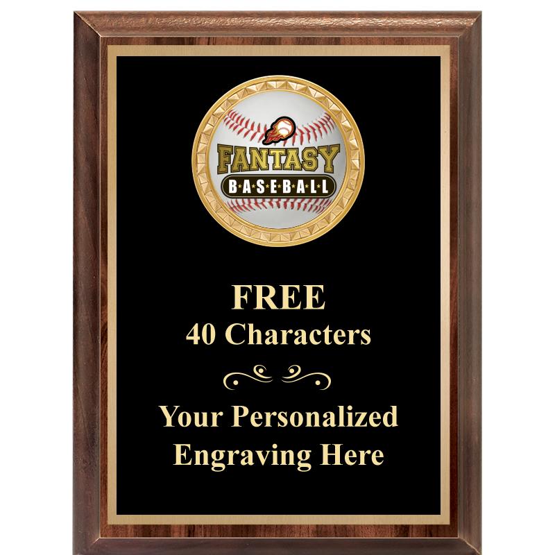 6X8 WOOD EXECUTIVE INSERT PLAQ