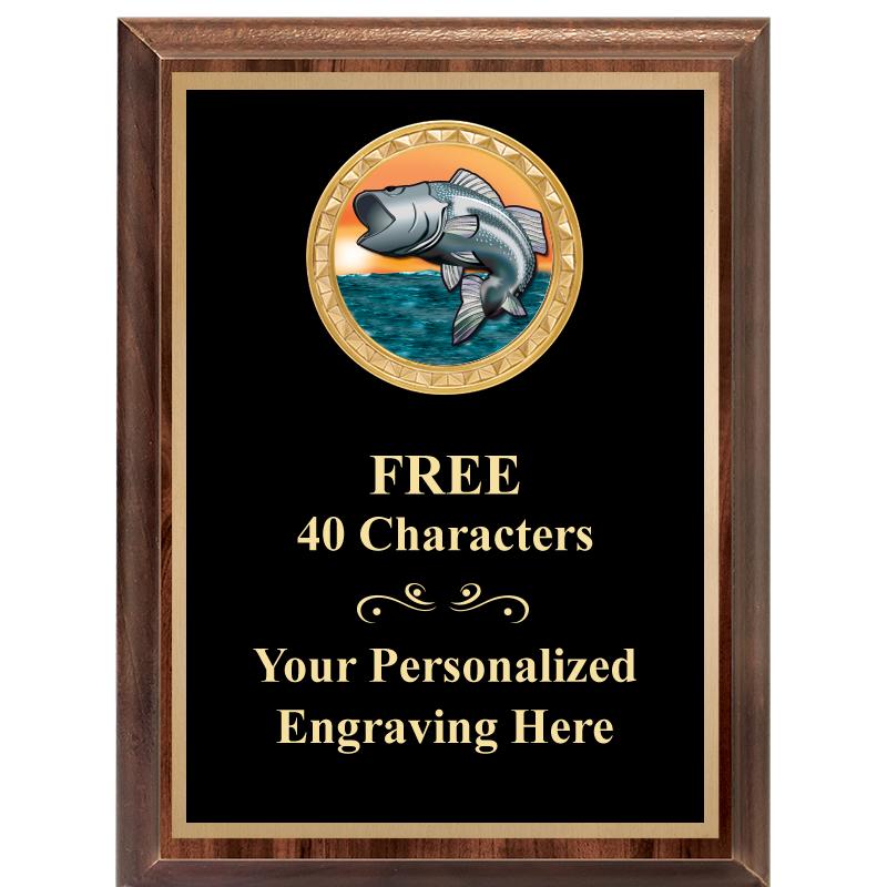 6X8 WOOD EXECUTIVE INSERT PLAQ