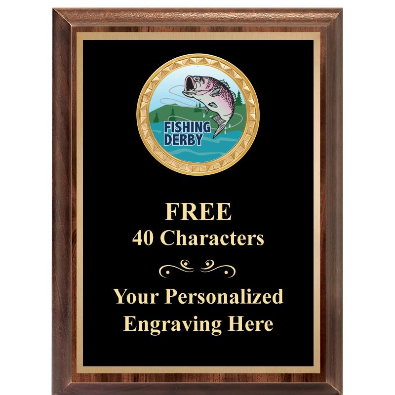 6X8 WOOD EXECUTIVE INSERT PLAQ