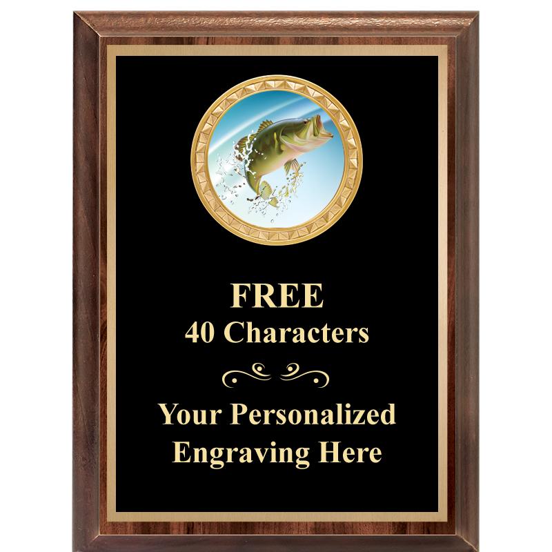 6X8 WOOD EXECUTIVE INSERT PLAQ