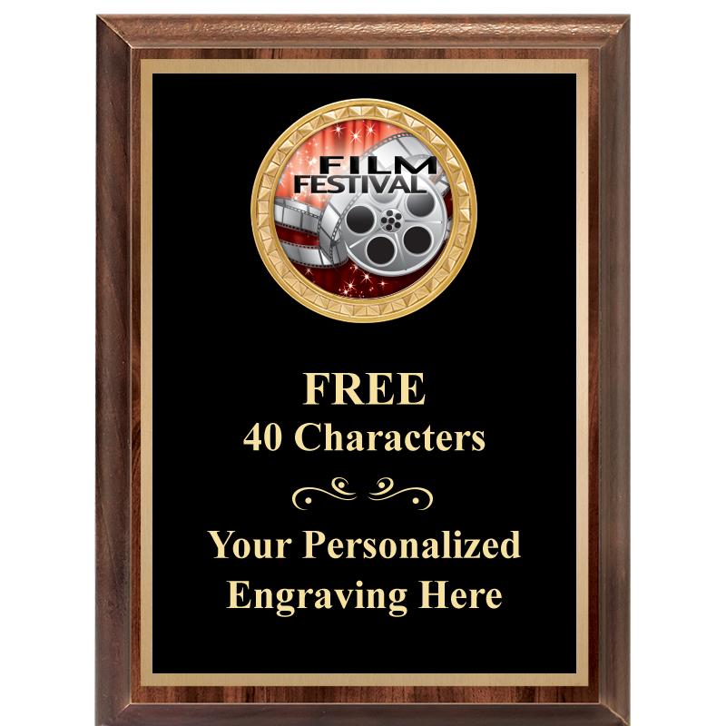 6X8 WOOD EXECUTIVE INSERT PLAQ