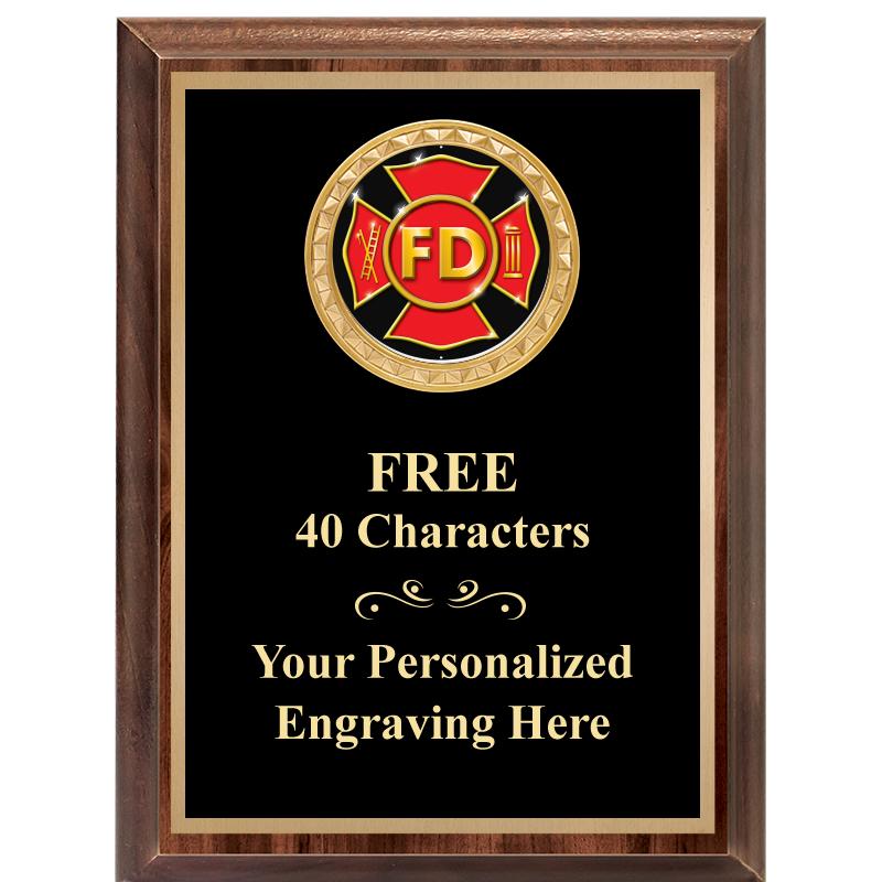 6X8 WOOD EXECUTIVE INSERT PLAQ