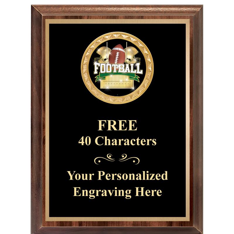 6X8 WOOD EXECUTIVE INSERT PLAQ