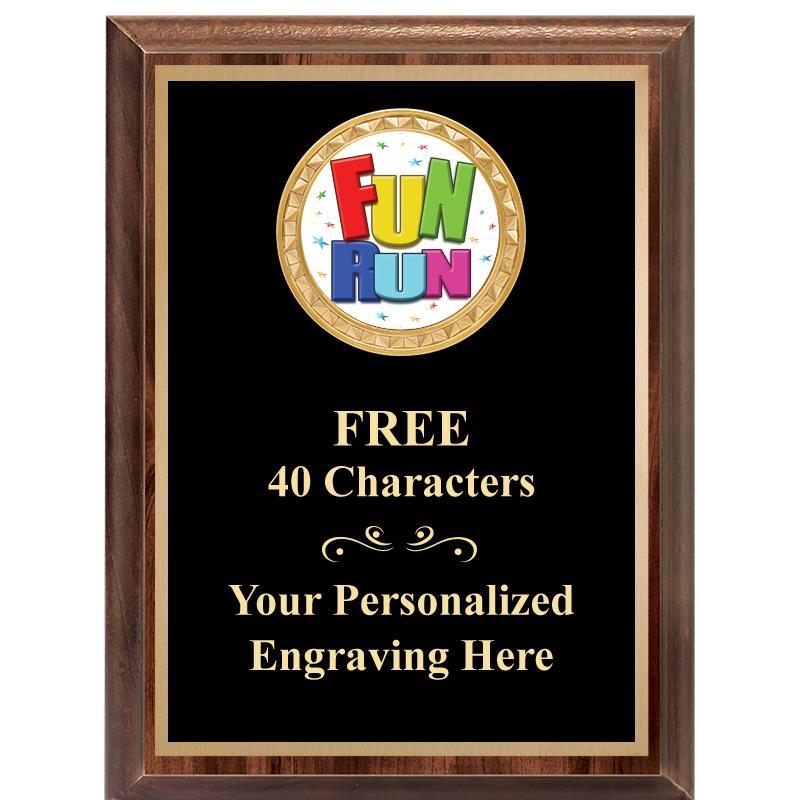 6X8 WOOD EXECUTIVE INSERT PLAQ