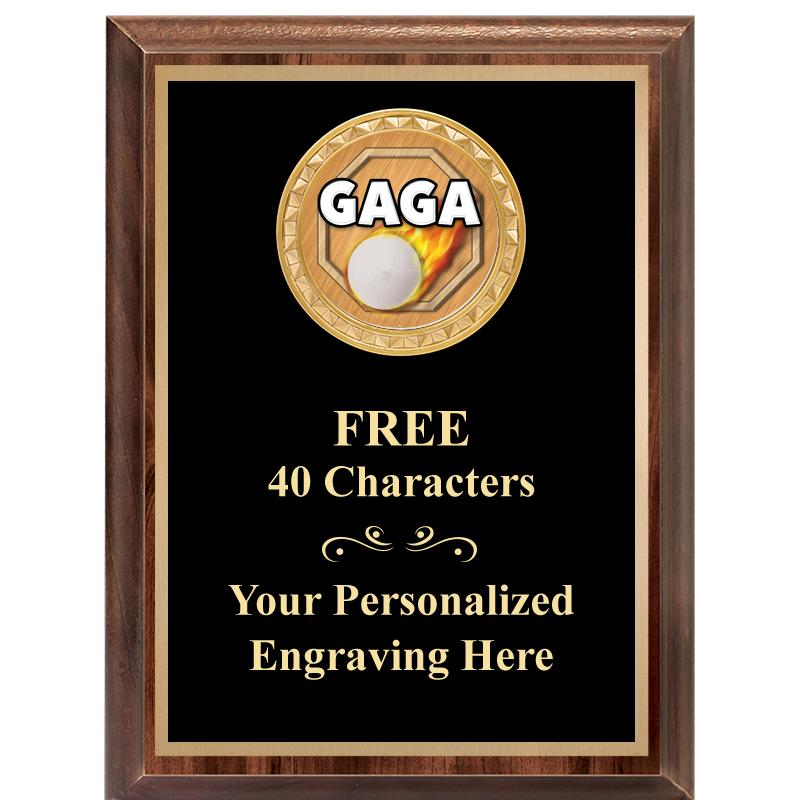 6X8 WOOD EXECUTIVE INSERT PLAQ