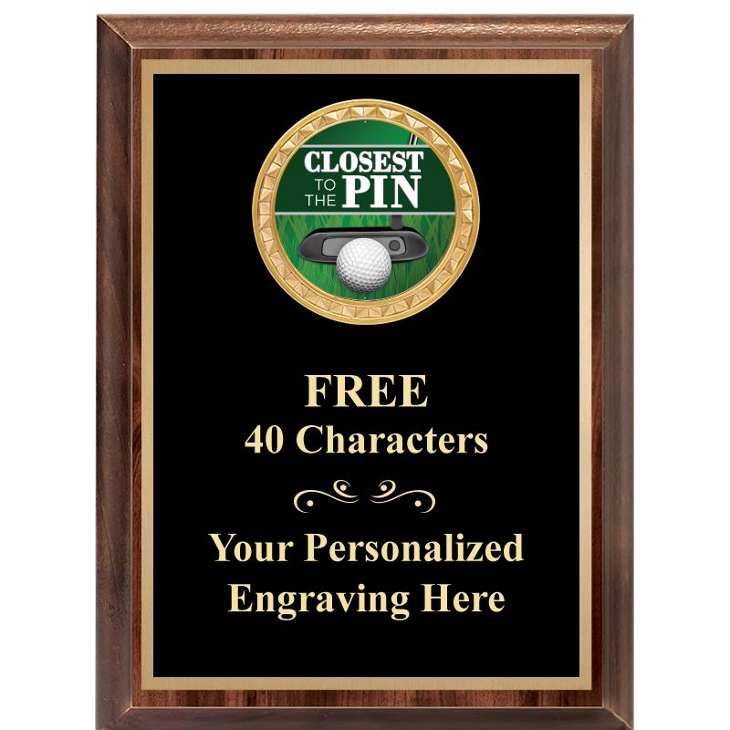 6X8 WOOD EXECUTIVE INSERT PLAQ