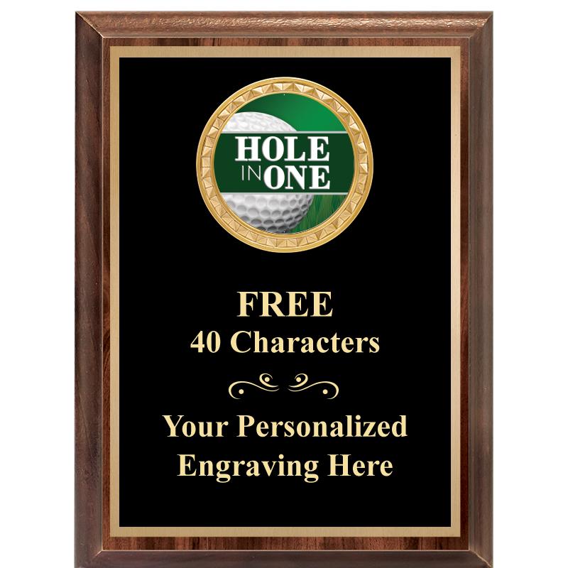 6X8 WOOD EXECUTIVE INSERT PLAQ