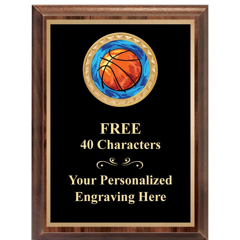 6X8 WOOD EXECUTIVE INSERT PLAQ