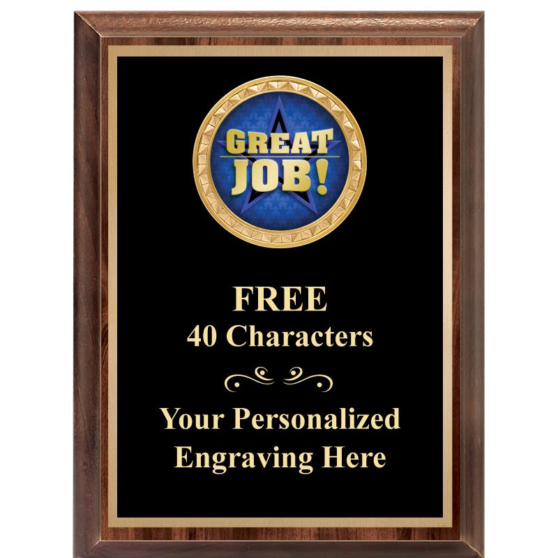 6X8 WOOD EXECUTIVE INSERT PLAQ