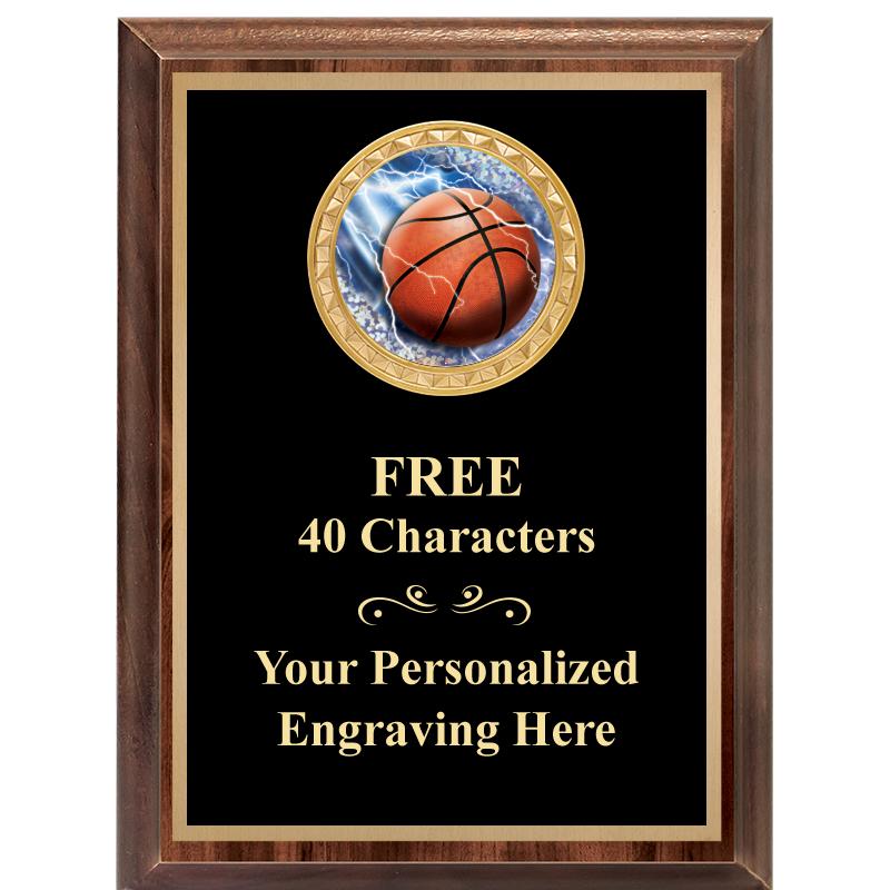 6X8 WOOD EXECUTIVE INSERT PLAQ