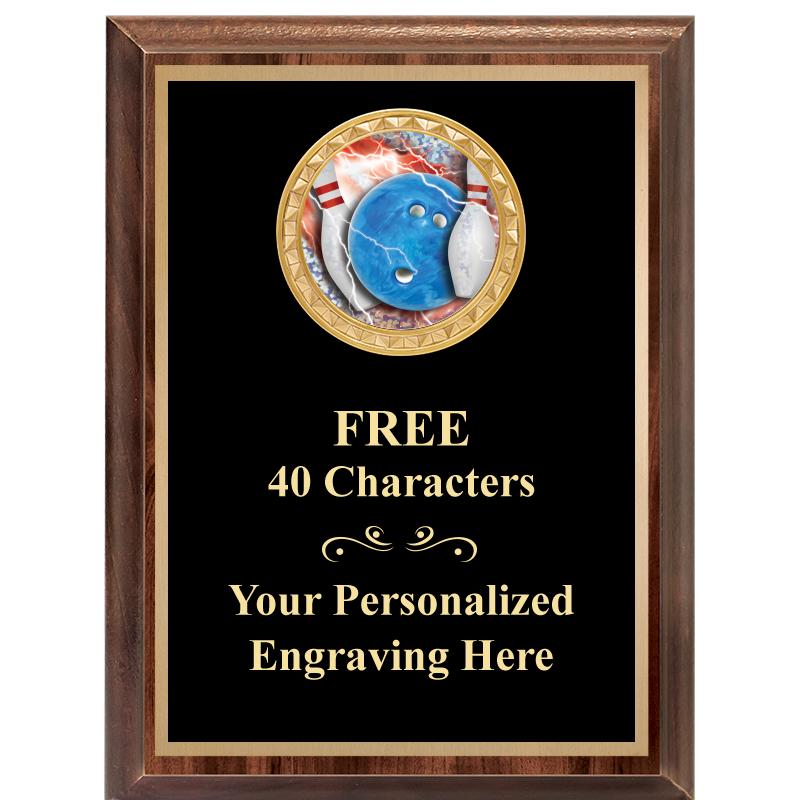 6X8 WOOD EXECUTIVE INSERT PLAQ