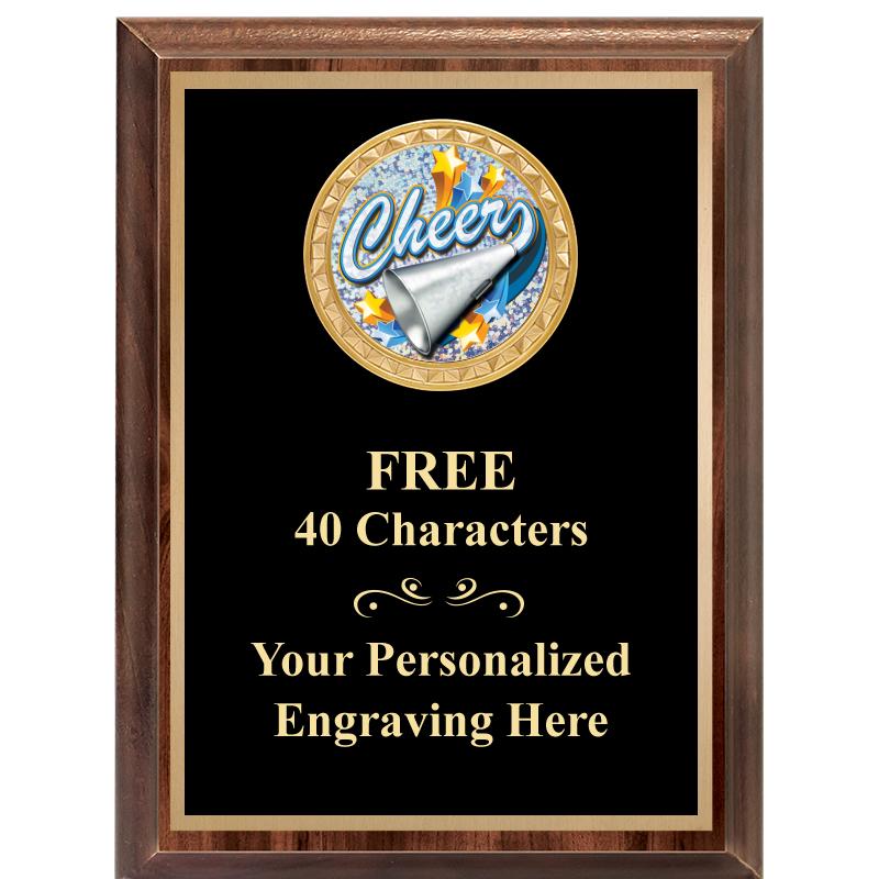 6X8 WOOD EXECUTIVE INSERT PLAQ