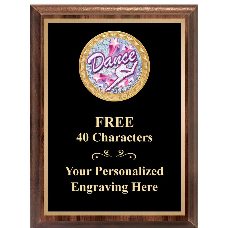 6X8 WOOD EXECUTIVE INSERT PLAQ