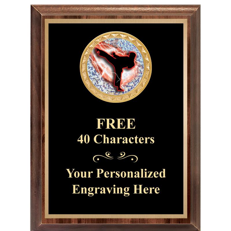 6X8 WOOD EXECUTIVE INSERT PLAQ