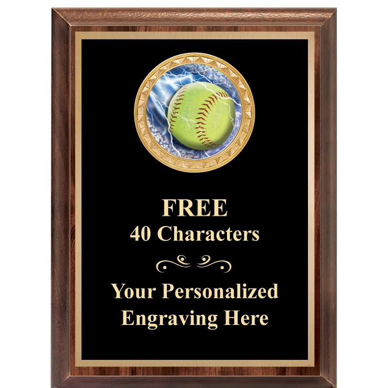 6X8 WOOD EXECUTIVE INSERT PLAQ