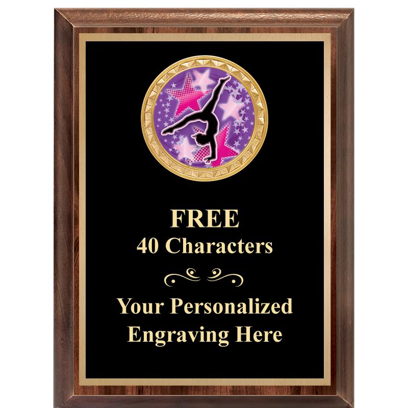 6X8 WOOD EXECUTIVE INSERT PLAQ