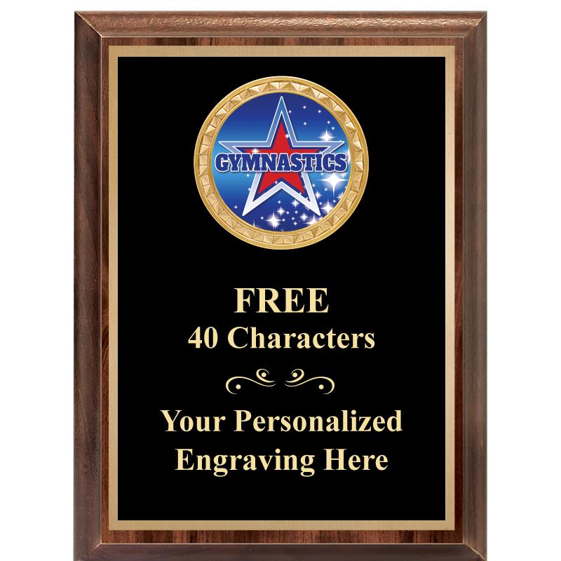 6X8 WOOD EXECUTIVE INSERT PLAQ