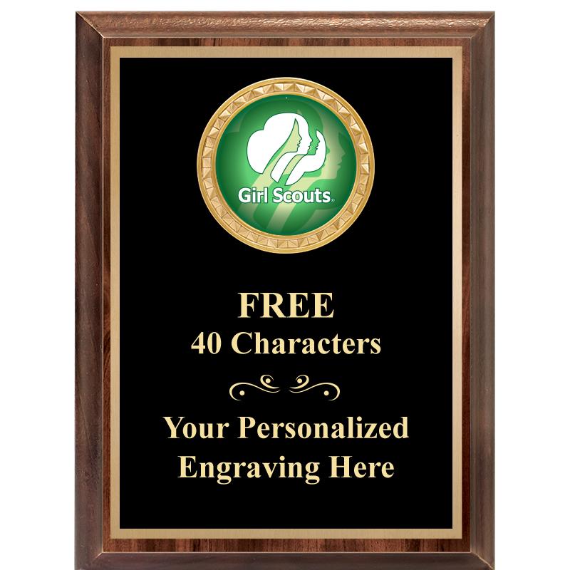 6X8 WOOD EXECUTIVE INSERT PLAQ