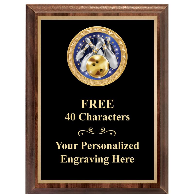 6X8 WOOD EXECUTIVE INSERT PLAQ