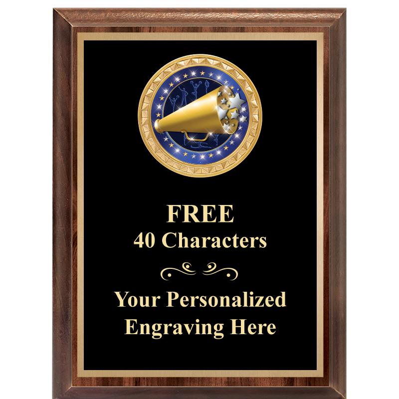 6X8 WOOD EXECUTIVE INSERT PLAQ