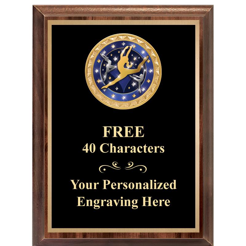 6X8 WOOD EXECUTIVE INSERT PLAQ