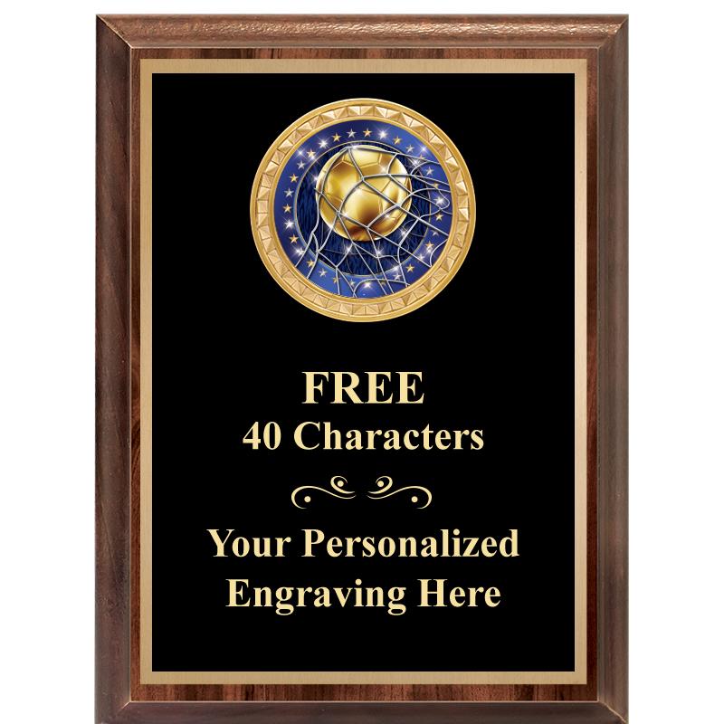 6X8 WOOD EXECUTIVE INSERT PLAQ