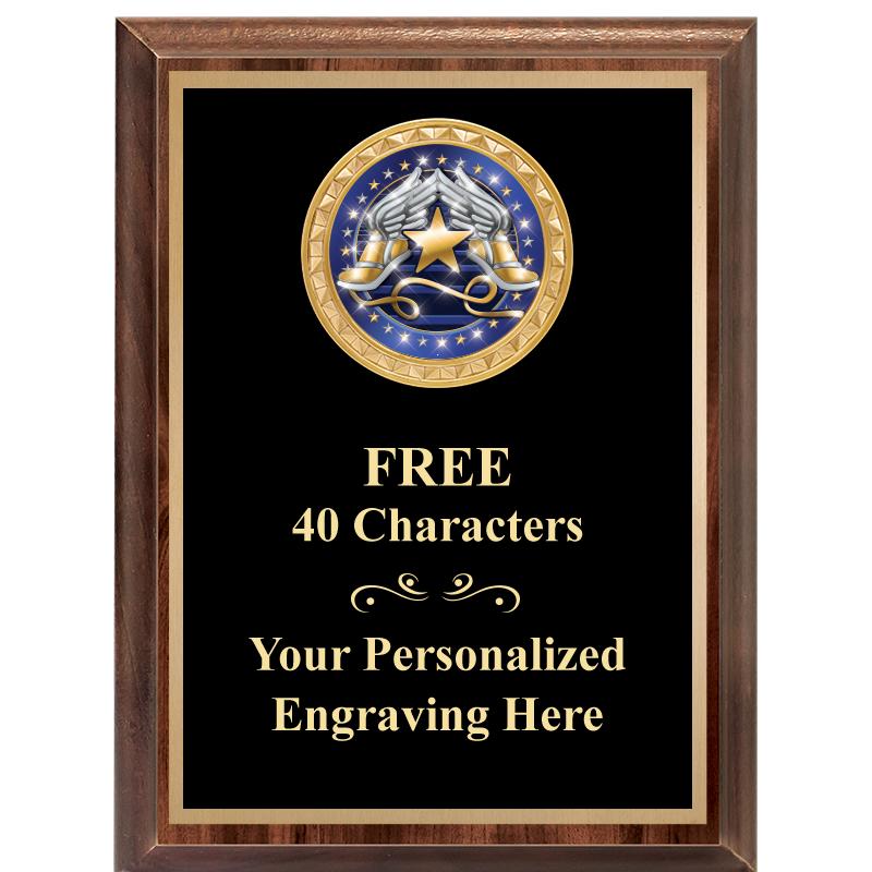 6X8 WOOD EXECUTIVE INSERT PLAQ