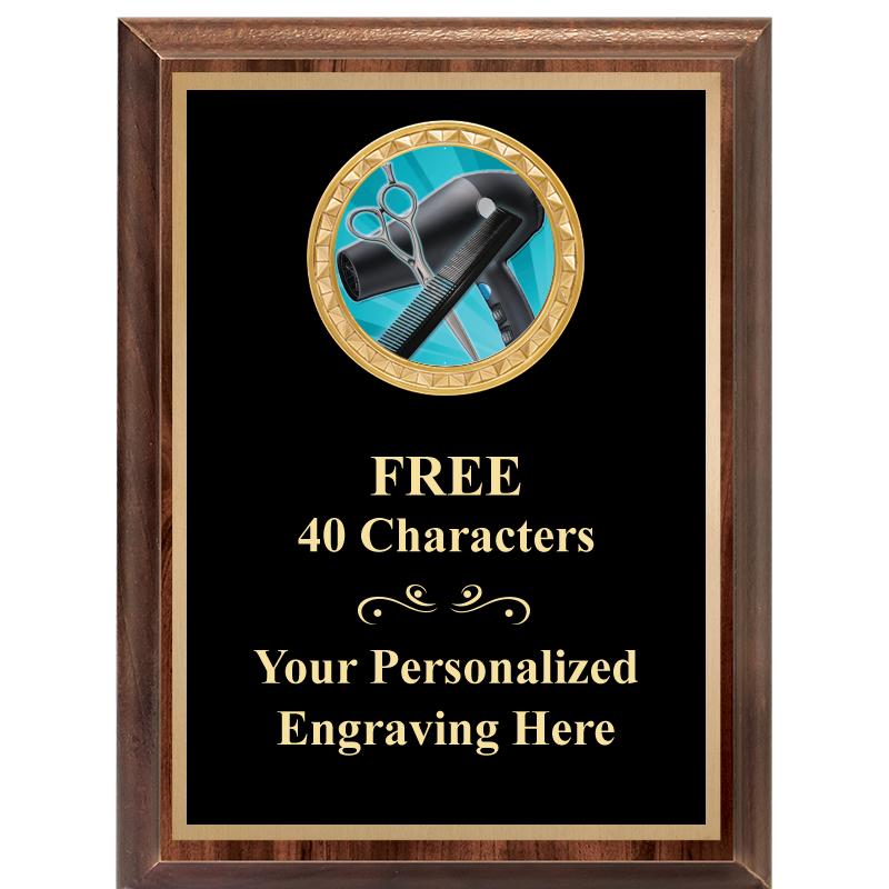 6X8 WOOD EXECUTIVE INSERT PLAQ