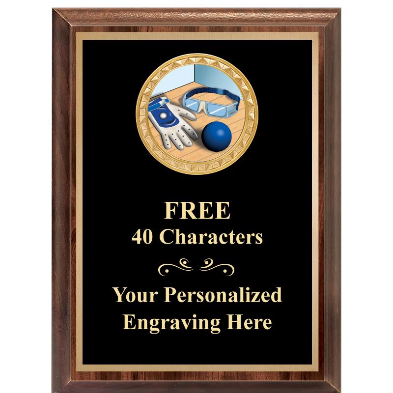 6X8 WOOD EXECUTIVE INSERT PLAQ