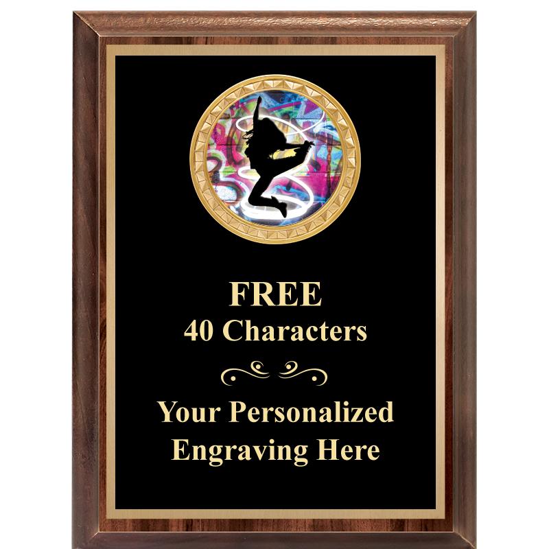 6X8 WOOD EXECUTIVE INSERT PLAQ