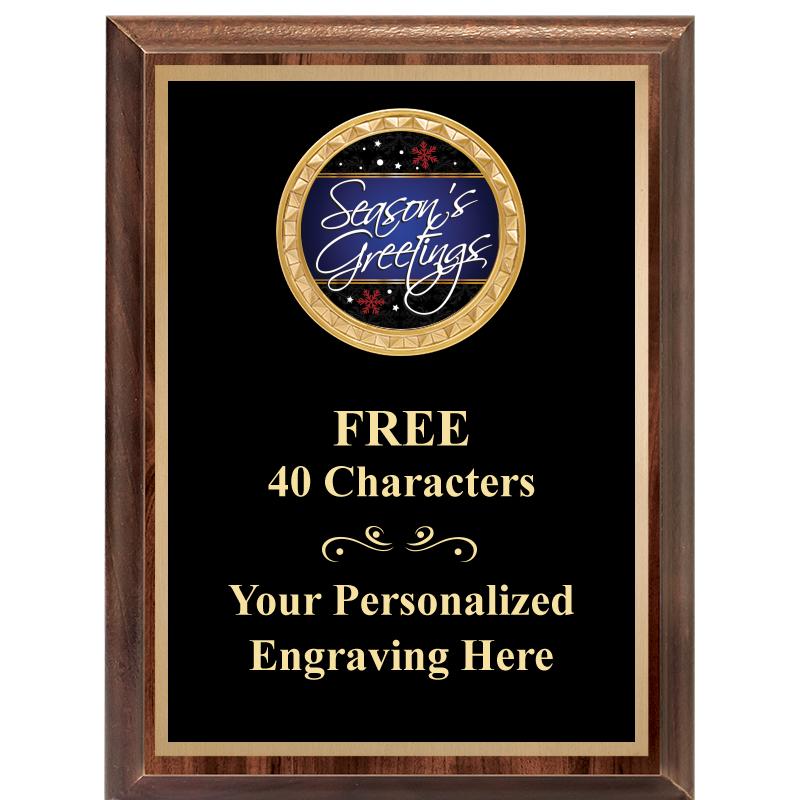 6X8 WOOD EXECUTIVE INSERT PLAQ