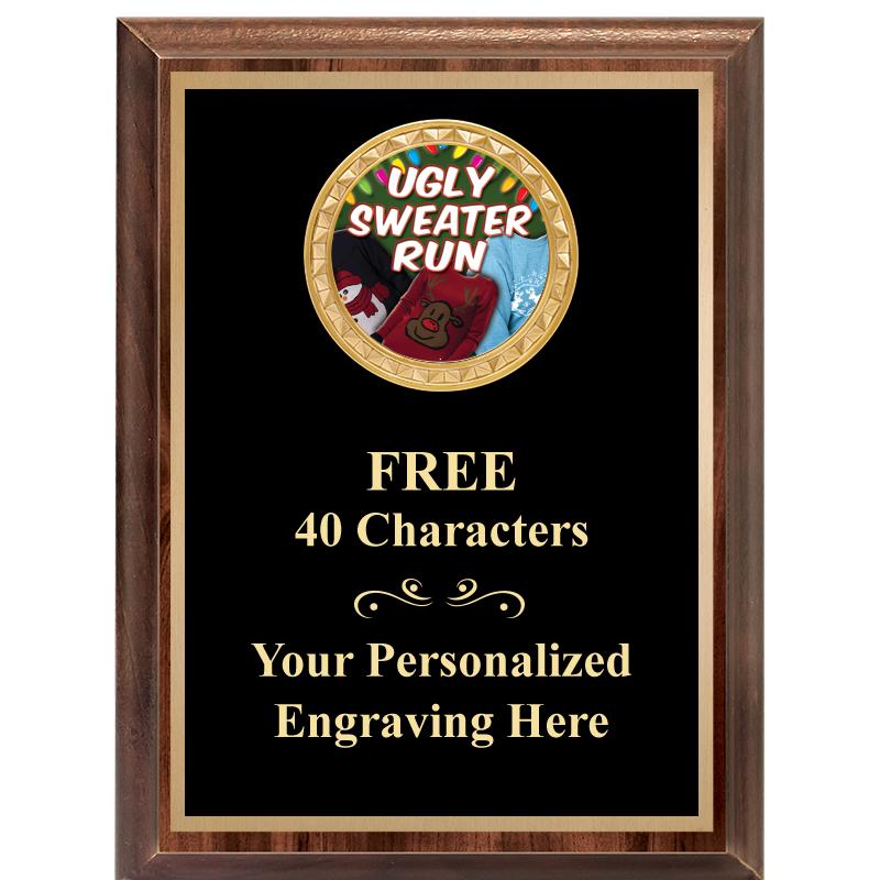 6X8 WOOD EXECUTIVE INSERT PLAQ