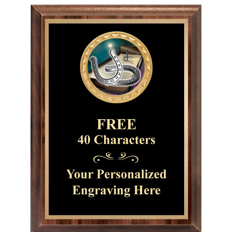 6X8 WOOD EXECUTIVE INSERT PLAQ