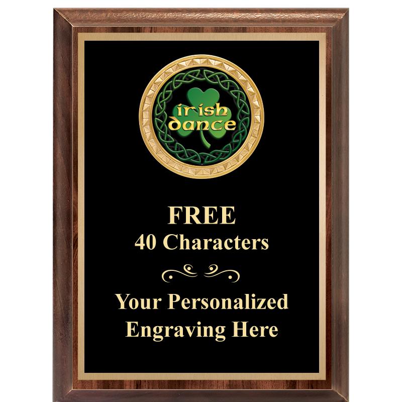 6X8 WOOD EXECUTIVE INSERT PLAQ