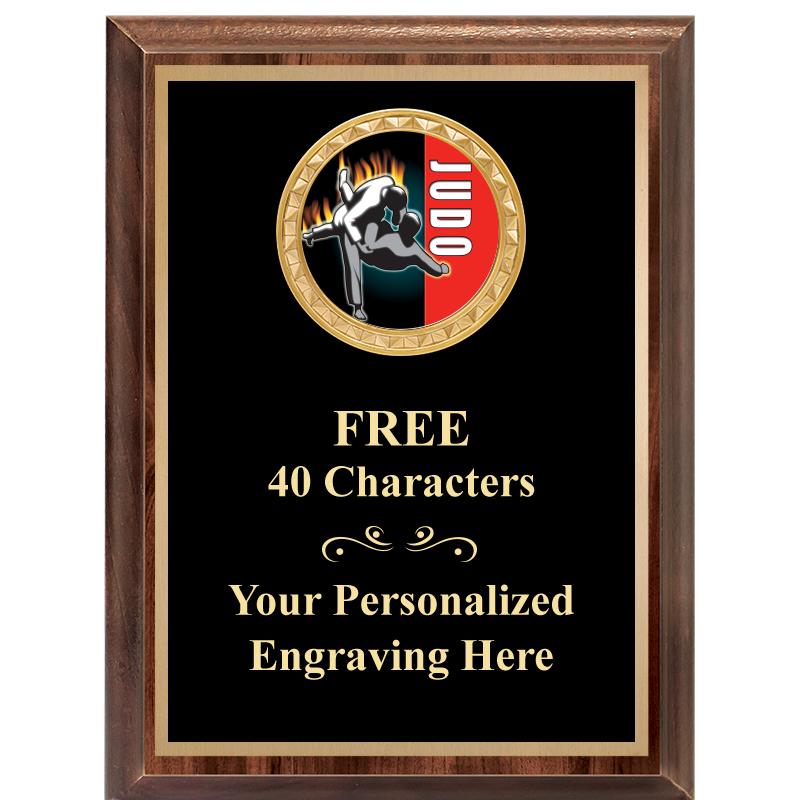 6X8 WOOD EXECUTIVE INSERT PLAQ