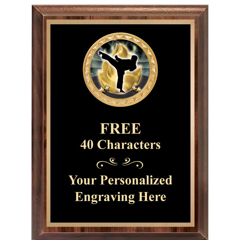 6X8 WOOD EXECUTIVE INSERT PLAQ