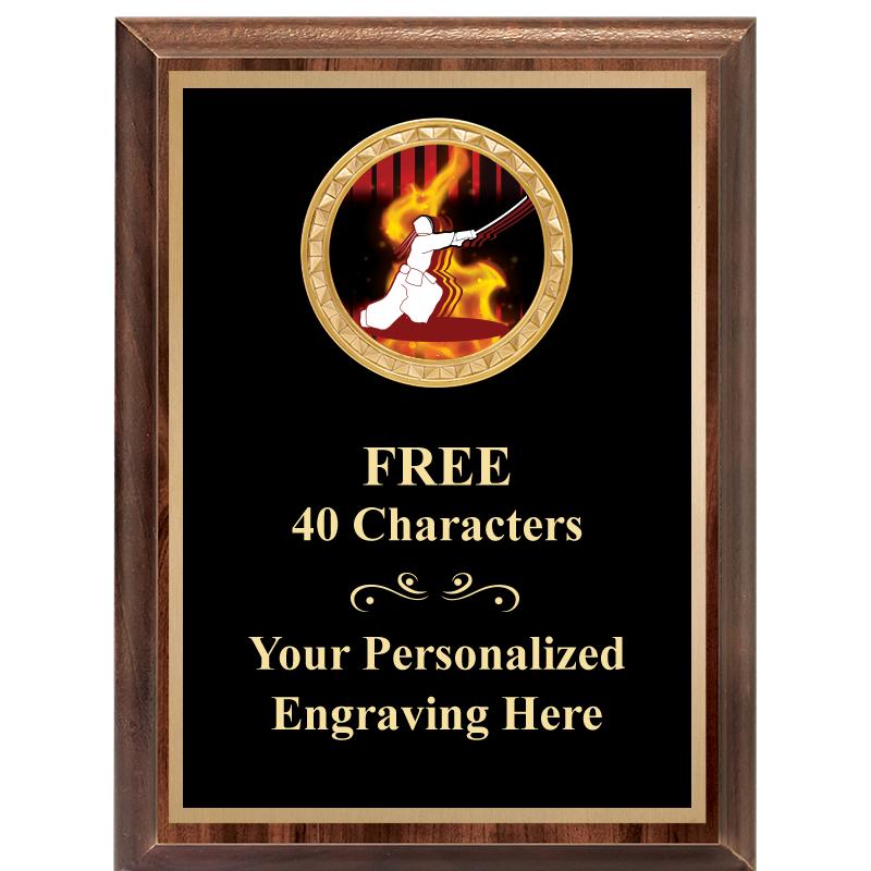 6X8 WOOD EXECUTIVE INSERT PLAQ