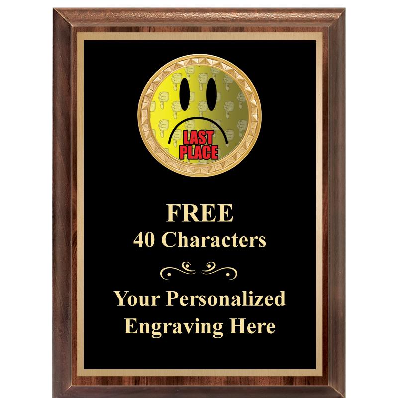 6X8 WOOD EXECUTIVE INSERT PLAQ