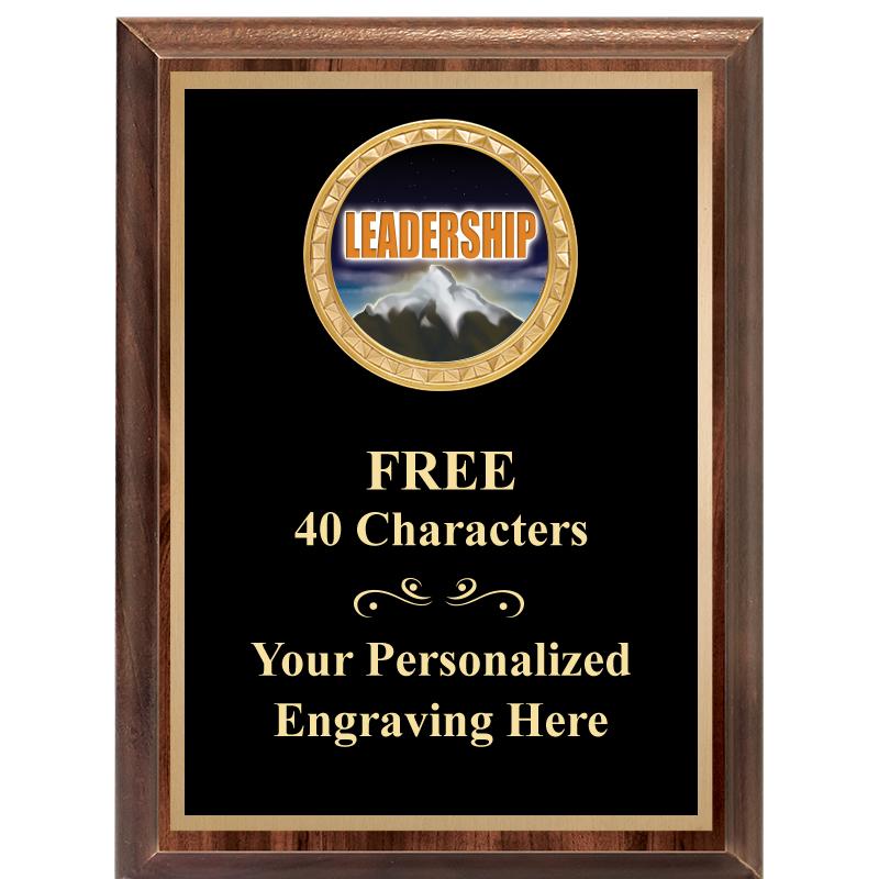 6X8 WOOD EXECUTIVE INSERT PLAQ