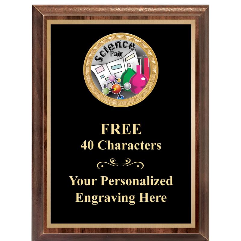 6X8 WOOD EXECUTIVE INSERT PLAQ