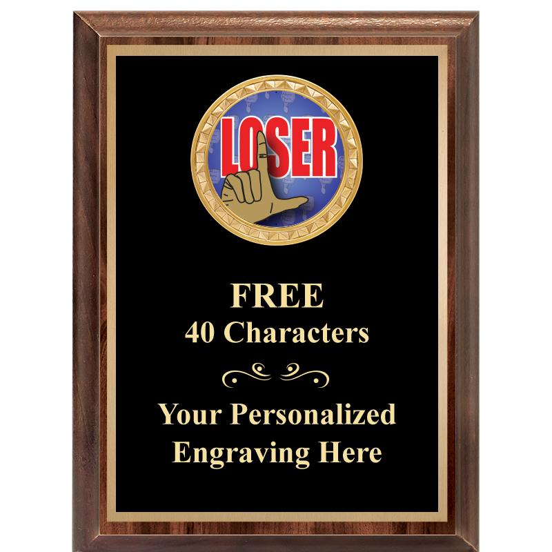 6X8 WOOD EXECUTIVE INSERT PLAQ