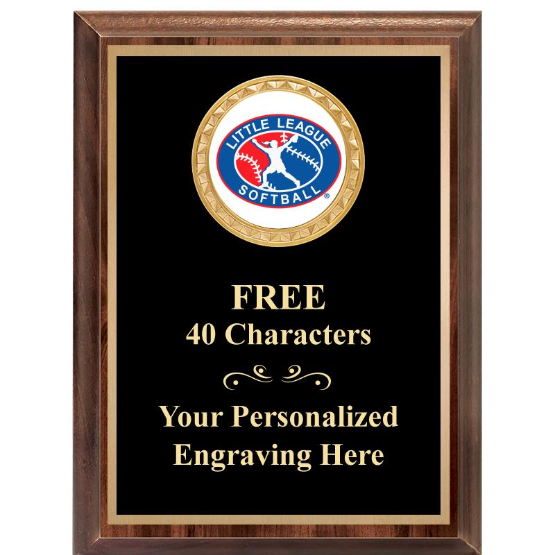 6X8 WOOD EXECUTIVE INSERT PLAQ