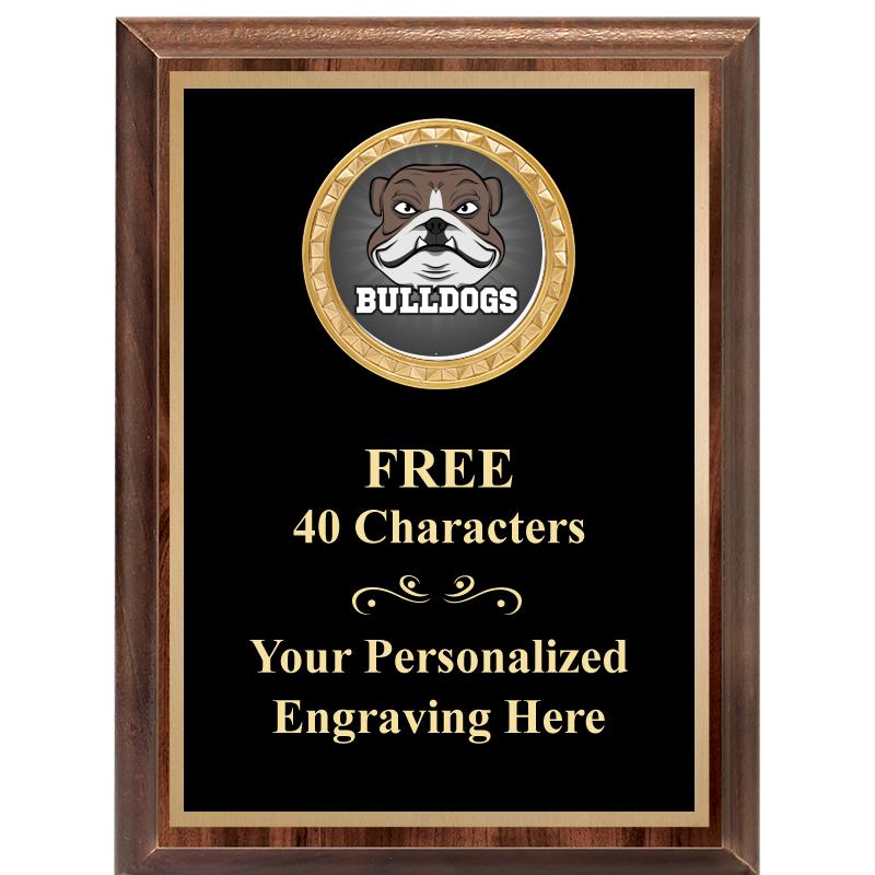 6X8 WOOD EXECUTIVE INSERT PLAQ