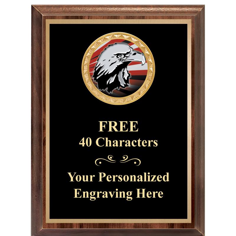 6X8 WOOD EXECUTIVE INSERT PLAQ