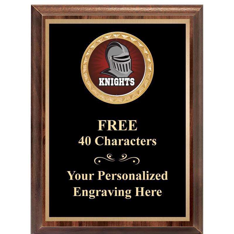 6X8 WOOD EXECUTIVE INSERT PLAQ