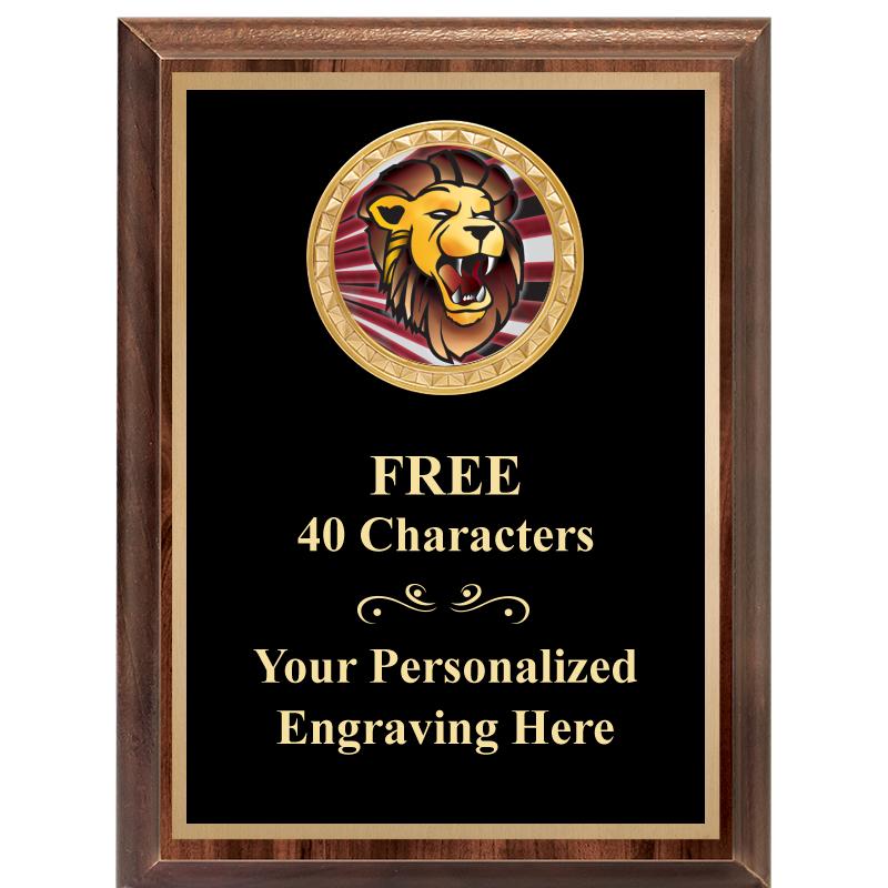 6X8 WOOD EXECUTIVE INSERT PLAQ