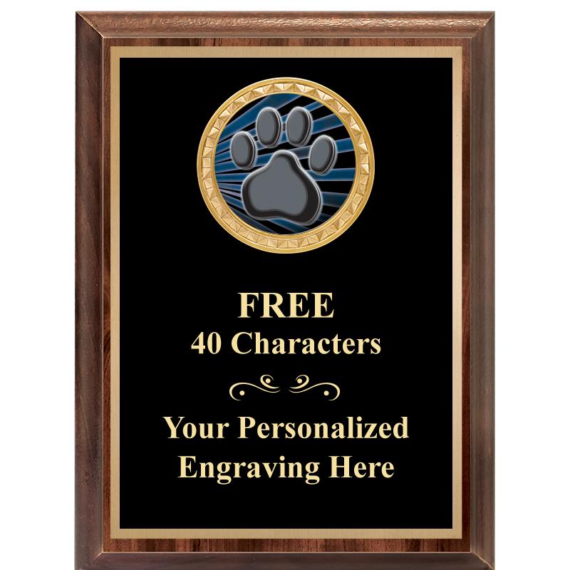 6X8 WOOD EXECUTIVE INSERT PLAQ